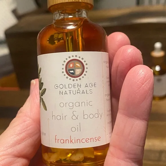 Organic Frankincense Hair and Body Oil Golden Age Naturals